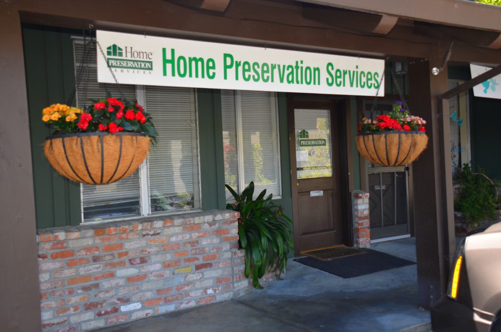 Image of HPS home office front door in Los Altos CA what is home