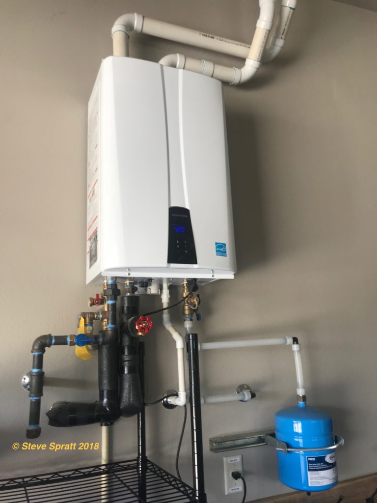 image of wall mounted demand water heaters