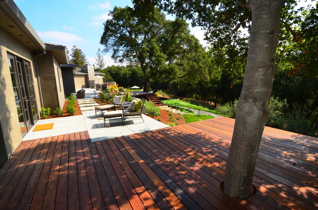 Pre-finishing a wood deck